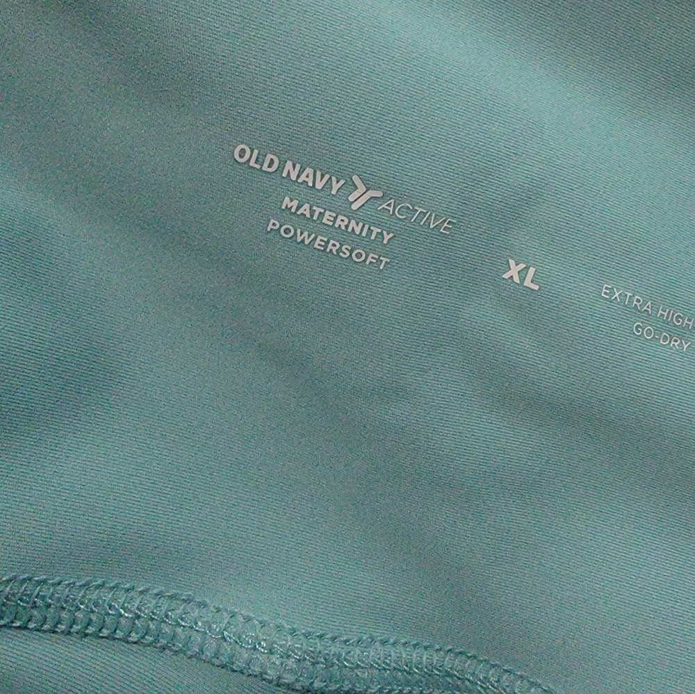 Old Navy Light Blue Powersoft Maternity High-Waisted Leggings - Picture 5 of 8